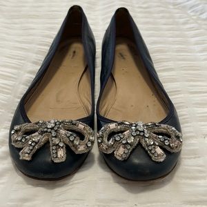 Navy Bow Ballet Flat